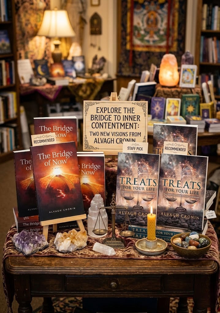 The Bridge of Now and T.R.E.A.T.S for Your Life books by Alvagh Cronin